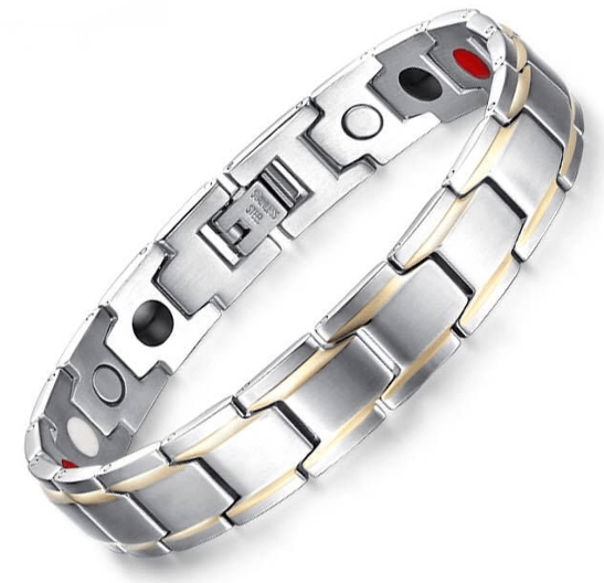 Stainless Steel Magnetic Health Bracelet (silver & gold) - ISendIt2You